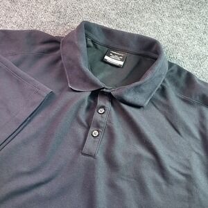 Nike Golf Dri Fit Mens Polo Shirt 3XL 3TG Black Short Sleeve Performance